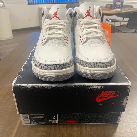 Air Jordan White Cement 3’s (2023) - Picture 1 of 5